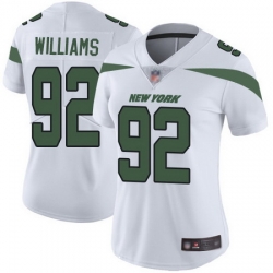 Jets 92 Leonard Williams White Womens Stitched Football Vapor Untouchable Limited Jersey