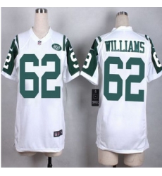 Women New Jets #62 Leonard Williams White Stitched NFL Elite Jersey