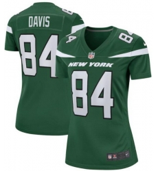 Women New York Jets Corey Davis #84 Green Vapor Limited Stitched Football Jersey