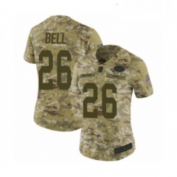 Womens New York Jets 26 Le Veon Bell Limited Camo 2018 Salute to Service Football Jersey