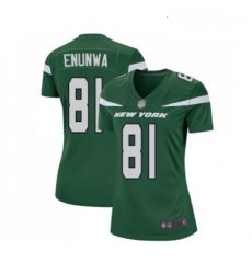 Womens New York Jets 81 Quincy Enunwa Game Green Team Color Football Jersey