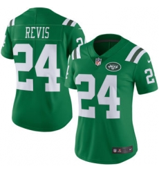 Womens New York Jets Darrelle Revis Nike Green Color Rush Limited Jersey