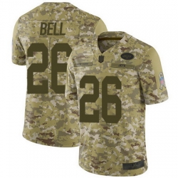 Jets 26 LeVeon Bell Camo Youth Stitched Football Limited 2018 Salute to Service Jersey