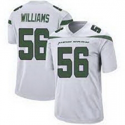 Youth New York Jets Quincy Williams #56 White Vapor Limited Stitched Football Jersey