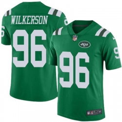 Youth Nike Jets #96 Muhammad Wilkerson Green Stitched NFL Limited Rush Jersey