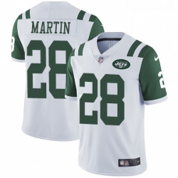 Youth Nike New York Jets 28 Curtis Martin Elite White NFL Jersey