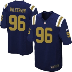 Youth Nike New York Jets #96 Muhammad Wilkerson Game Navy Blue Alternate NFL