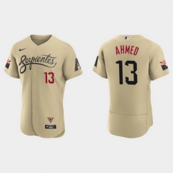 Arizona Diamondbacks 13 Nick Ahmed Men Nike 2021 City Connect Authentic MLB Jersey Gold