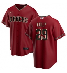 Men Arizona Diamondbacks 29 Merrill Kelly Red Cool Base Stitched Baseball Jersey