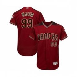 Mens Arizona Diamondbacks 99 Taijuan Walker Red Alternate Authentic Collection Flex Base Baseball Jersey