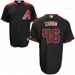 Mens Majestic Arizona Diamondbacks 46 Patrick Corbin Authentic Black Alternate Home Cool Base MLB Jersey