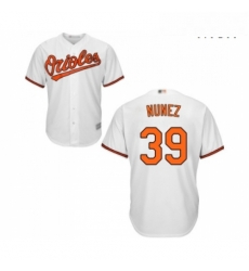 Mens Baltimore Orioles 39 Renato Nunez Replica White Home Cool Base Baseball Jersey 