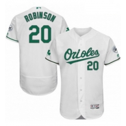 Mens Majestic Baltimore Orioles 20 Frank Robinson White Celtic Flexbase Authentic Collection MLB Jersey