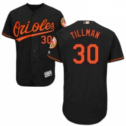 Mens Majestic Baltimore Orioles 30 Chris Tillman Black Alternate Flex Base Authentic Collection MLB Jersey