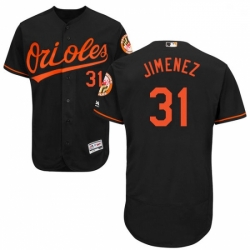 Mens Majestic Baltimore Orioles 31 Ubaldo Jimenez Black Alternate Flex Base Authentic Collection MLB Jersey