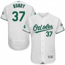 Mens Majestic Baltimore Orioles 37 Dylan Bundy White Celtic Flexbase Authentic Collection MLB Jersey