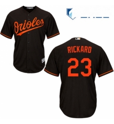 Youth Majestic Baltimore Orioles 23 Joey Rickard Authentic Black Alternate Cool Base MLB Jersey