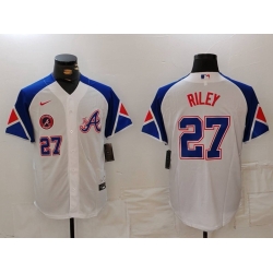 MLB Braves 27 Riley White City Connect Cool Base Men Jersey 9