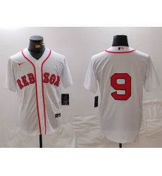 Men Boston Red Sox 9 Ted Williams White Stitched Baseball Jersey