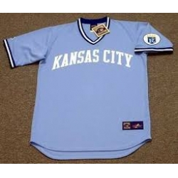 Men KANSAS CITY ROYALS Blue Blank Stitched Jersey