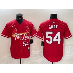 Men St  Louis Cardinals 54 Sonny Gray Red 2024 City Connect Stitched Baseball Jersey