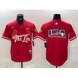 Men St  Louis Cardinals Team Big Logo Red 2024 City Connect Limited Stitched Baseball Jersey 5