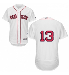 Mens Majestic Boston Red Sox 13 Hanley Ramirez White Home Flex Base Authentic Collection MLB Jersey