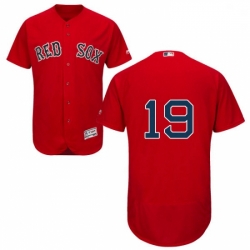 Mens Majestic Boston Red Sox 19 Jackie Bradley Jr Red Flexbase Authentic Collection MLB Jersey