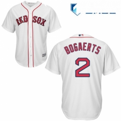 Mens Majestic Boston Red Sox 2 Xander Bogaerts Replica White Home Cool Base MLB Jersey