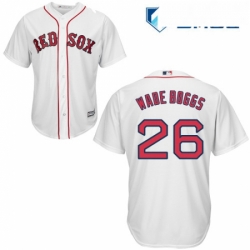 Mens Majestic Boston Red Sox 26 Wade Boggs Replica White Home Cool Base MLB Jersey