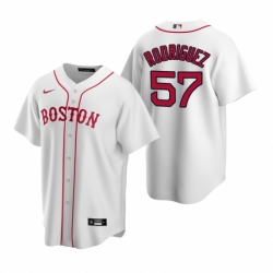 Mens Nike Boston Red Sox 57 Eduardo Rodriguez White Alternate Stitched Baseball Jersey