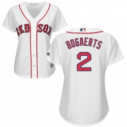 Womens Majestic Boston Red Sox 2 Xander Bogaerts Replica White Home MLB Jersey