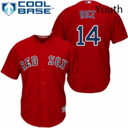 Youth Majestic Boston Red Sox 14 Jim Rice Replica Red Alternate Home Cool Base MLB Jersey