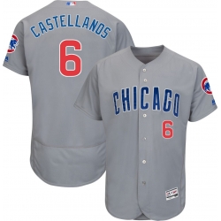 Cubs 6 Nick Castellanos Gray Flexbase Jersey