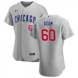 Men Chicago Cubs 60 Jason Adam Men Nike Gray Road 2020 Flex Base Team Jersey