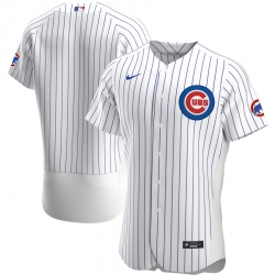 Men Chicago Cubs Men Nike White Home 2020 Flex Base Official Team MLB Jersey