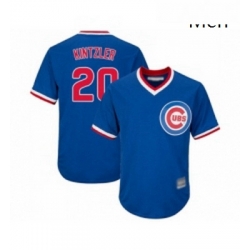 Mens Chicago Cubs 20 Brandon Kintzler Replica Royal Blue Cooperstown Cool Base Baseball Jersey 