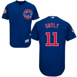 Mens Majestic Chicago Cubs 11 Drew Smyly Royal Blue Alternate Flex Base Authentic Collection MLB Jersey