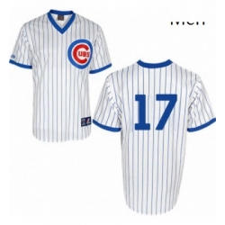 Mens Majestic Chicago Cubs 17 Kris Bryant Replica White 1988 Turn Back The Clock Cool Base MLB Jersey