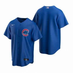 Mens Nike Chicago Cubs Blank Royal Alternate Stitched Baseball Jersey