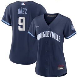 Women's Javier Baez Chicago Cubs 2021 City Connect Wrigleyville Jersey