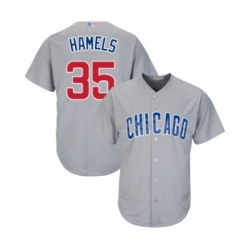 Youth Chicago Cubs 35 Cole Hamels Authentic Grey Road Cool Base Baseball Jersey 