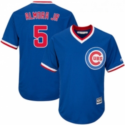 Youth Majestic Chicago Cubs 5 Albert Almora Jr Replica Royal Blue Cooperstown Cool Base MLB Jersey 