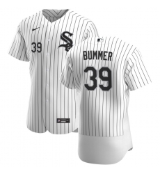 Men Chicago White Sox 39 Aaron Bummer Men Nike White Home 2020 Flex Base Player MLB Jersey