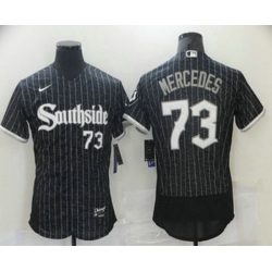 Men Chicago White Sox 73 Yermin Mercedes Black 2021 City Connect Stitched MLB Flex Base Nike Jersey