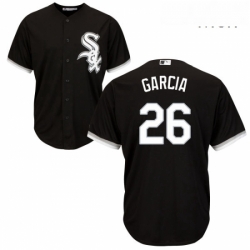 Mens Majestic Chicago White Sox 26 Avisail Garcia Replica Black Alternate Home Cool Base MLB Jersey