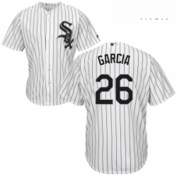 Mens Majestic Chicago White Sox 26 Avisail Garcia Replica White Home Cool Base MLB Jersey