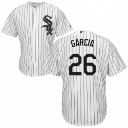 Mens Majestic Chicago White Sox 26 Avisail Garcia White Home Flex Base Authentic Collection MLB Jersey