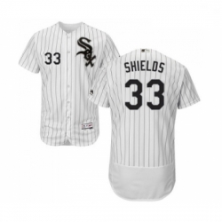 Mens Majestic Chicago White Sox 33 James Shields White Home Flex Base Authentic Collection MLB Jersey