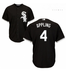 Mens Majestic Chicago White Sox 4 Luke Appling Replica Black Alternate Home Cool Base MLB Jersey